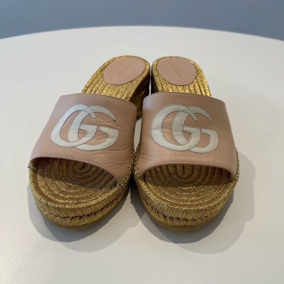 Gucci Metallic Heel Espadrilles - Picture 5 of 5